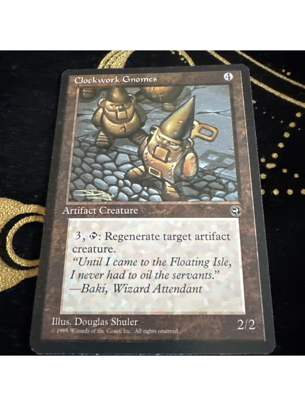 MTG Magic The Gathering Card Clockwork Gnomes Artifact Creature Homelands 1995